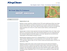 Tablet Screenshot of kingclean.com